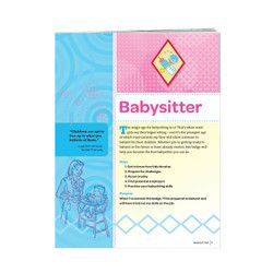 CADETTE BABYSITTER BADGE REQUIREMENTS pamphlet