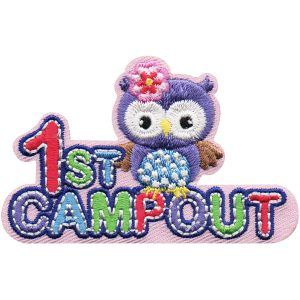 1st CAMP OUT FUN PATCH owl