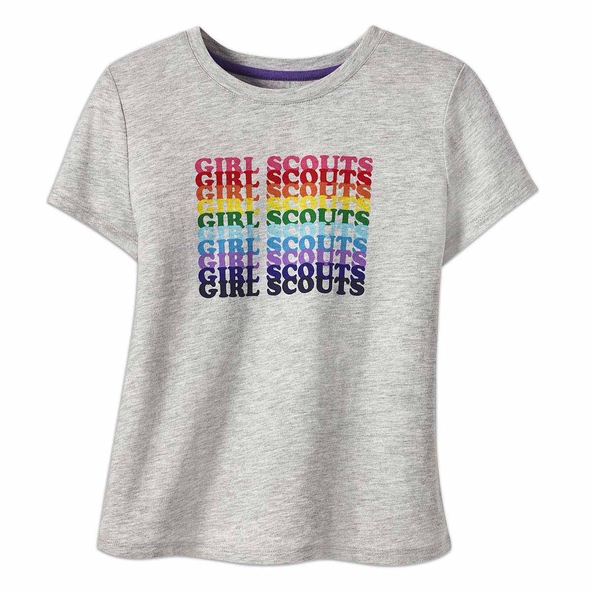 Girls Rainbow Girl Scout TShirt LG
