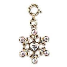Charm It Gold Glitter Snowflake