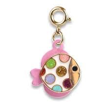 Charm It Gold Glitter Tropical Fish