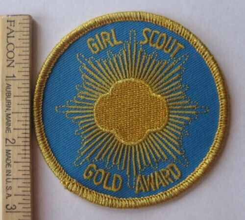 Gold Award Emblem- blue background- OLD