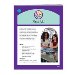 Junior First Aid Badge Requirement Pamphlet- Updated '24