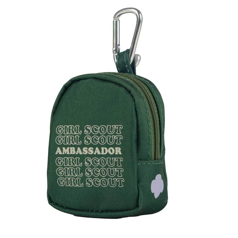 Ambassador Mini Zipper Coin Purse Backpack Clip