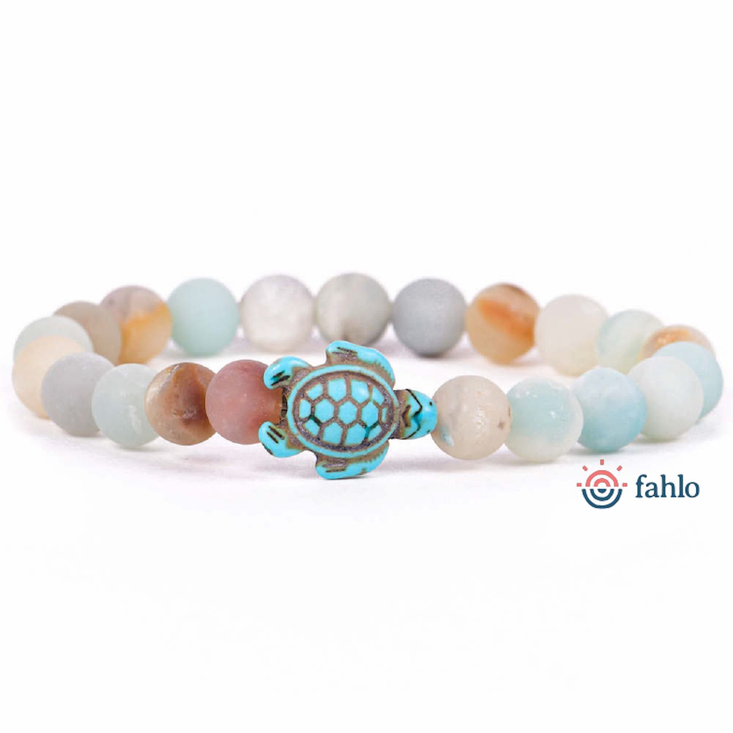 Sea Turtle Sky Stone- Fahlo Bracelet