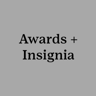 Awards + Insignia