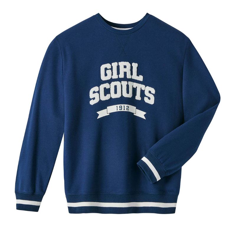 Navy Varsity Pullover Sweatshirt - Adult