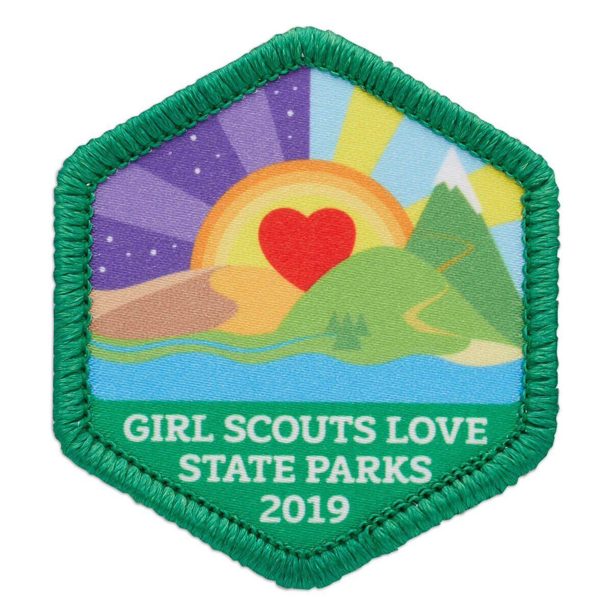 GIRL SCOUTS LOVE STATE PARKS PATCH - 2019