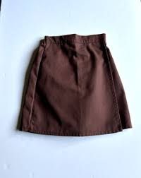 Brownie Skort P/C Twill Brown Girl's Size PL
