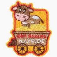 Hayride Cow/Wagon Girl Scouts Patch