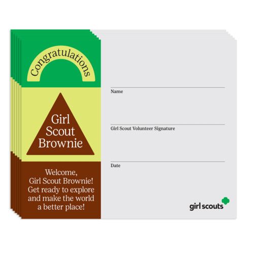Brownie Bridging Certificate, Color Block - Single