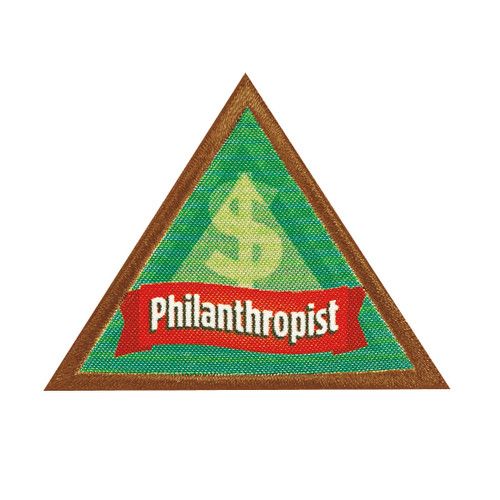 Brownie Philanthropist Badge - Retired