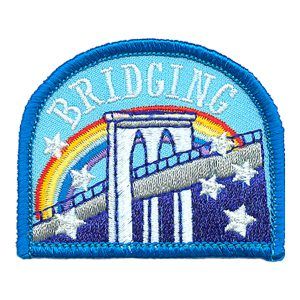 BRIDGING FUN PATCH RAINBOW STARS BRIDGE