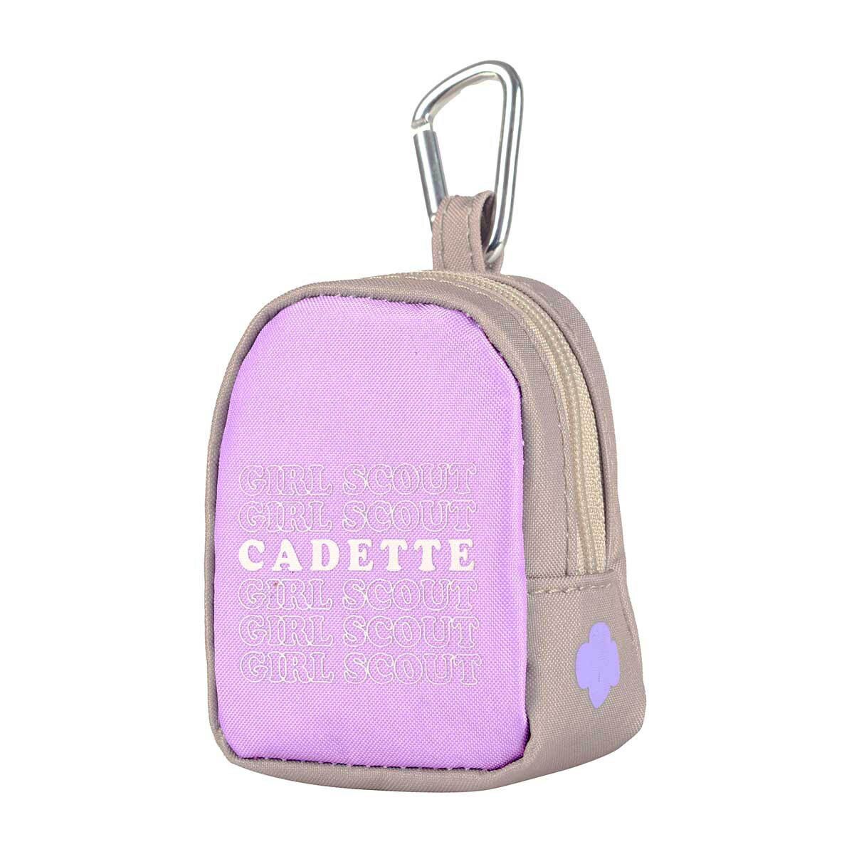 Cadette Mini Zipper Coin Purse Backpack Clip