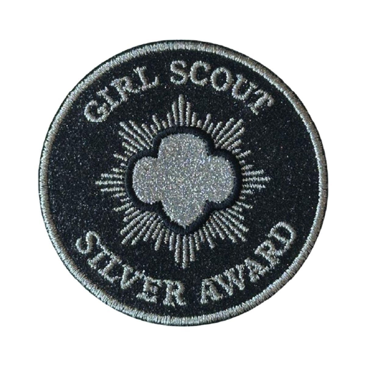 SILVER AWARD GLITTER SUPER FUN PATCH