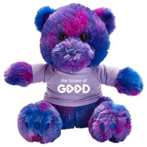 Plush, Izzy Bear - Blue/Purple