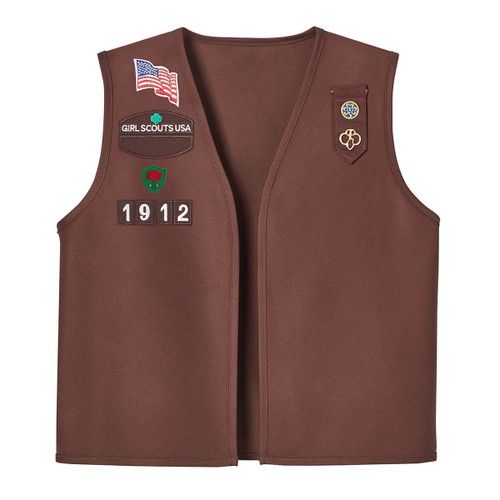 Official Brownie Vest, Size: Girls Plus LG