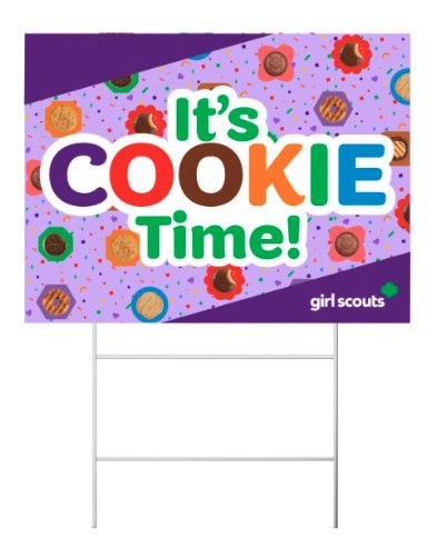 2026 Cookie Yard Sign with Stake