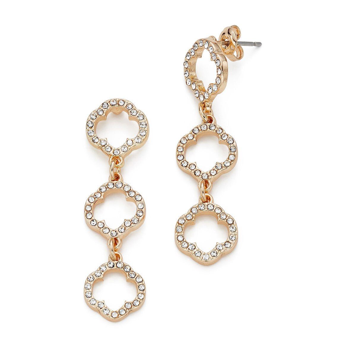 Pavé Edge Earrings