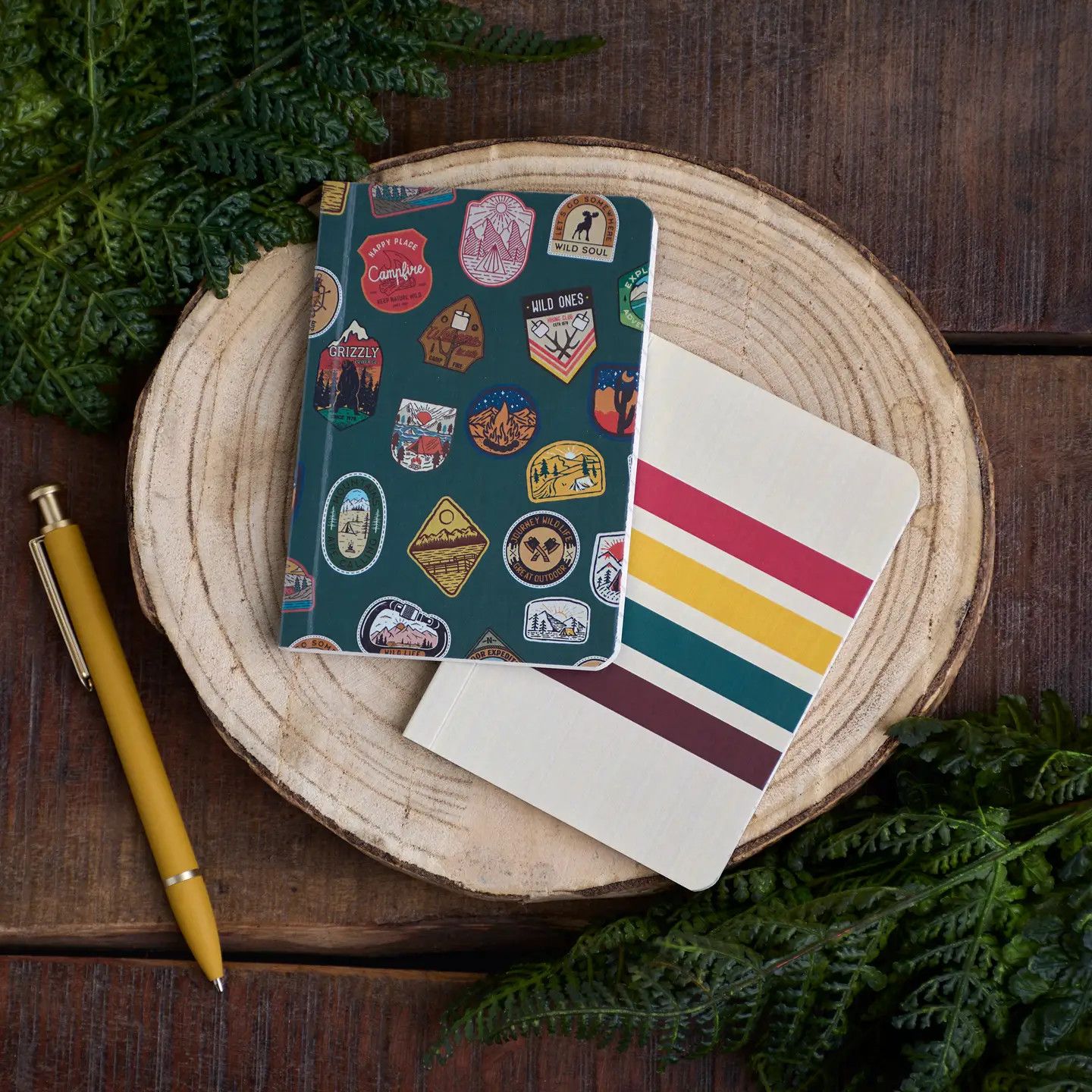 Camping Patches Notebook Set