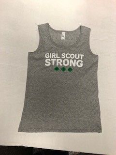 Girl Scout Strong Grey Tank Youth, Size: MD