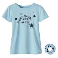 Girl Bright Brave Bold TShirt &amp; Scrunchie