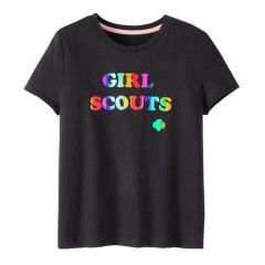 Girls Rainbow Foil Girl Scout TShirt