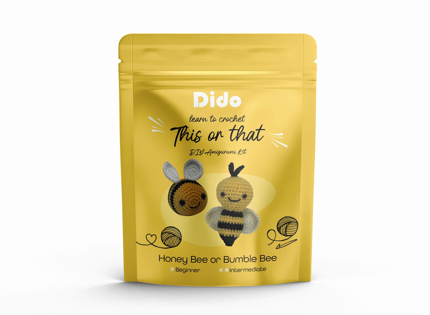 DIY Amigurumi Kit - Honey Bee