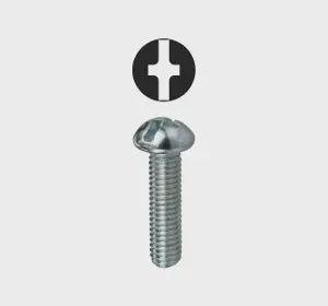 #6-32 x 3/4'' Phillips/Slotted Round Head Machine Screw 100 PK. RMC63234