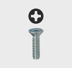 #6-32 x 2'' Phillips/Square Flat Head Machine Screw 100 PK. FMDD6322
