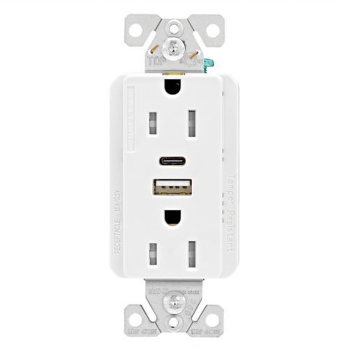 USB A/C RECEPTACLE 15A
