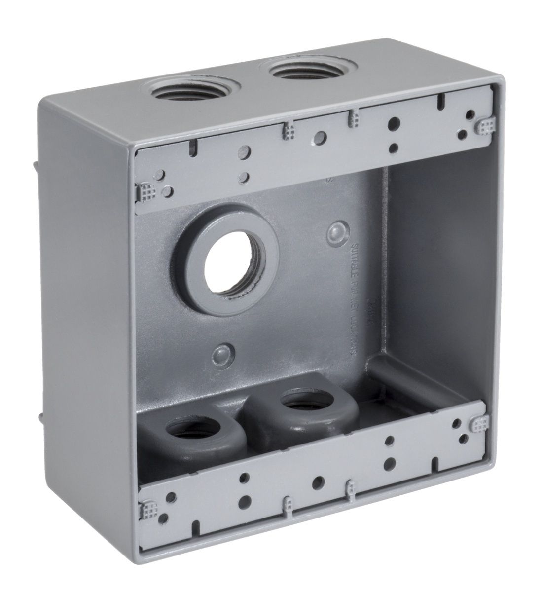 1/2" 5 HOLE WEATHERPROOF BOX 2G