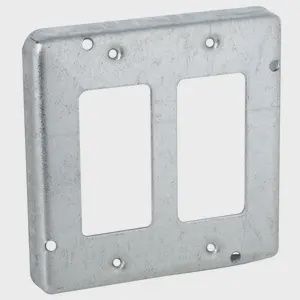 4-11/16 COVER TWO DEVICE - GFCI / GFCI. - 857