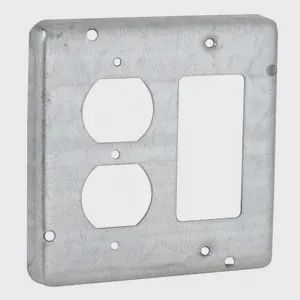4-11/16 COVER TWO DEVICE - DUPLEX / GFCI. - 959
