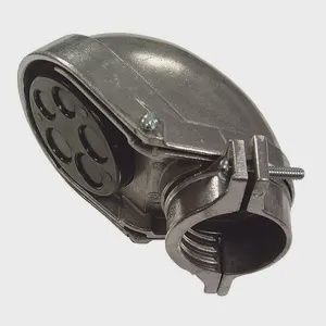 3/4" WEATHERHEAD W/CLAMP RGD/IMC/EMT AL. 2403