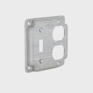 4SQ EXP COVER - 1 TOGGLE / 1 DUPLEX. - 906C