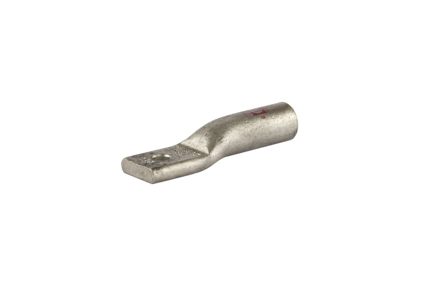 2 AWG 3/8'' 1-Hole Copper Short Lug - Brown. GL238