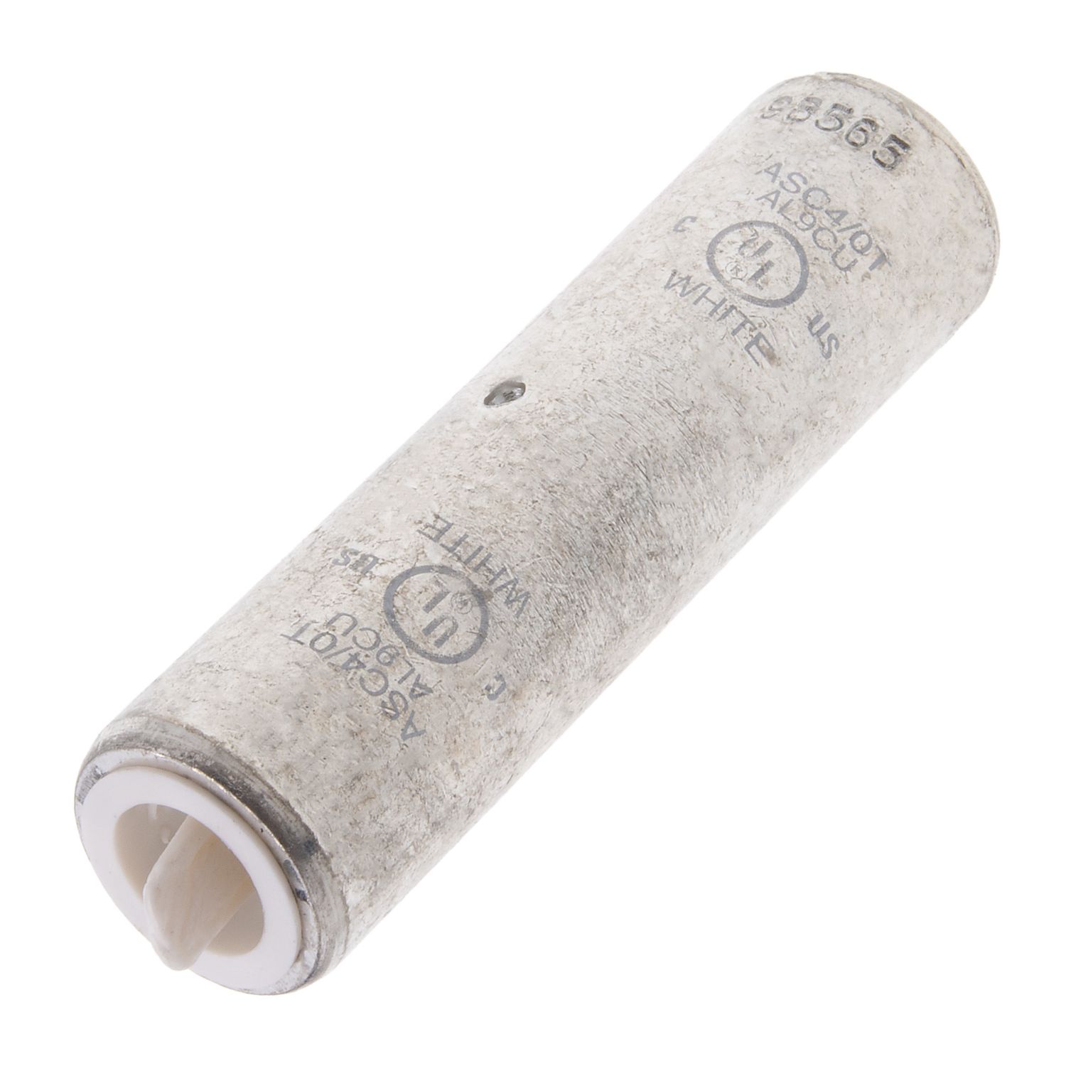 4/0 AWG Aluminum Splice - Dual Rated - White. ASC4/0T