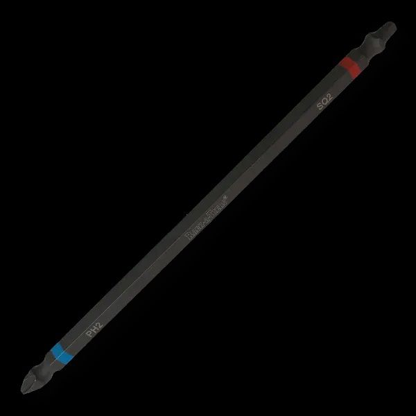 IMPACT BIT - DOUBLE END P-#2 &amp; ROB #2X6" BL/RD