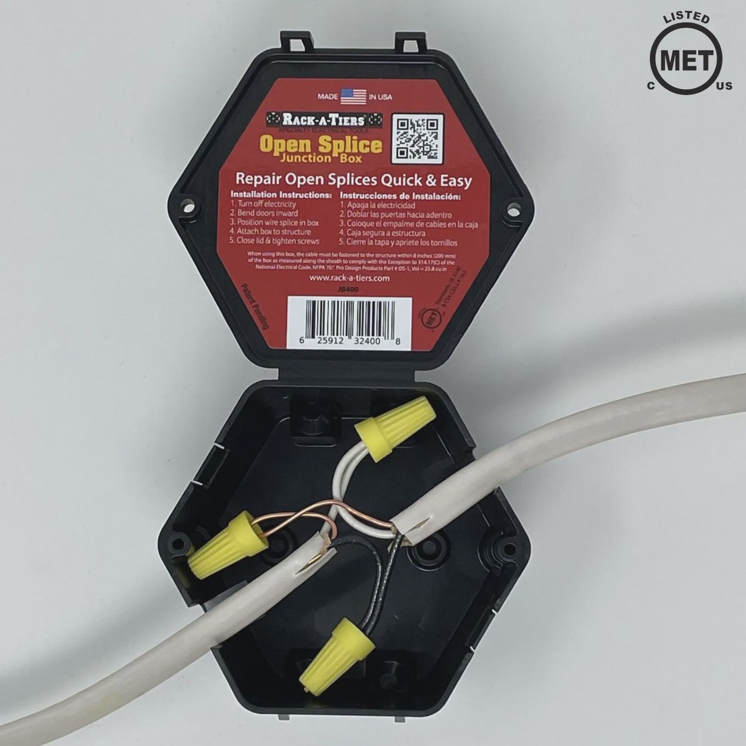 OPEN SPLICE JUNCTION BOX 4" - JB400