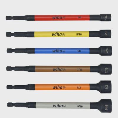 6 PC COLOR-CODED NUTSETTERS
