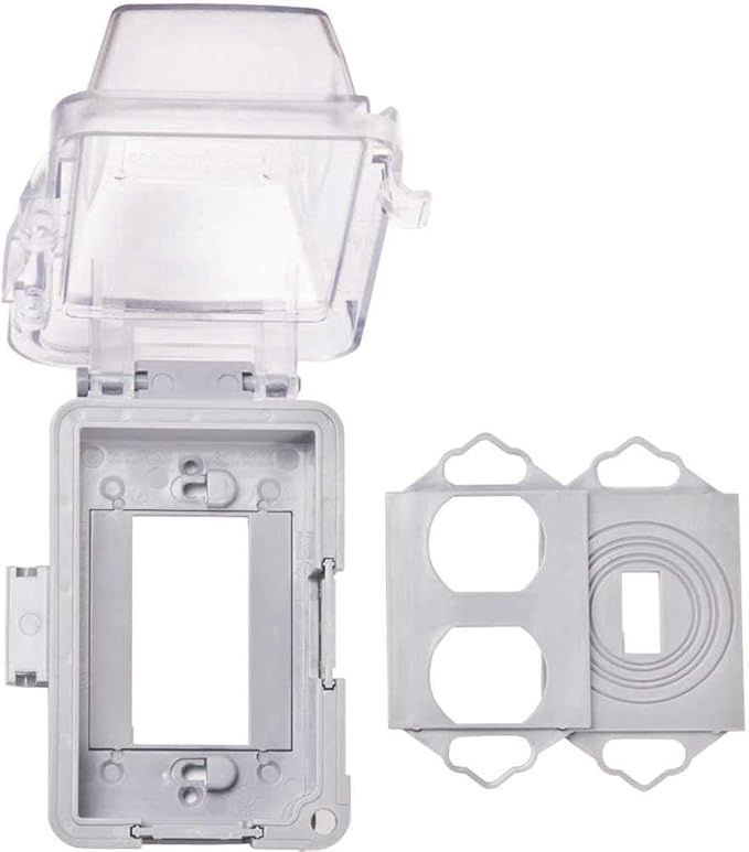 TayMac 1-Gang Rectangle Plastic Weatherproof Electrical Box Cover