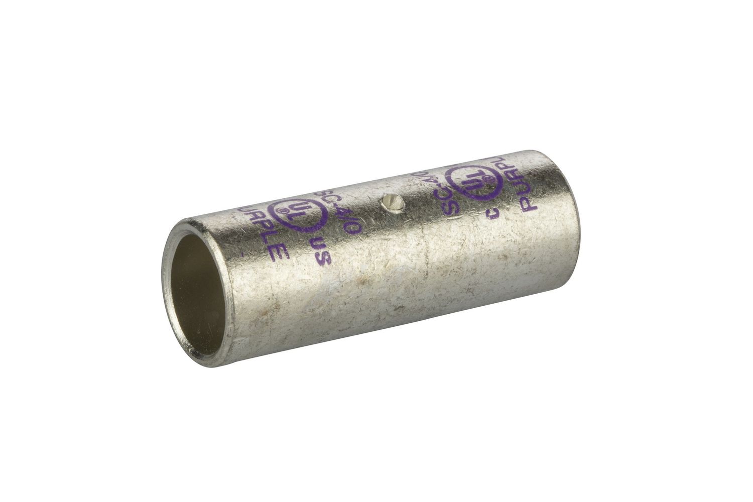 4/0 AWG Copper Short Barrel Splice - Purple. SC-4/0