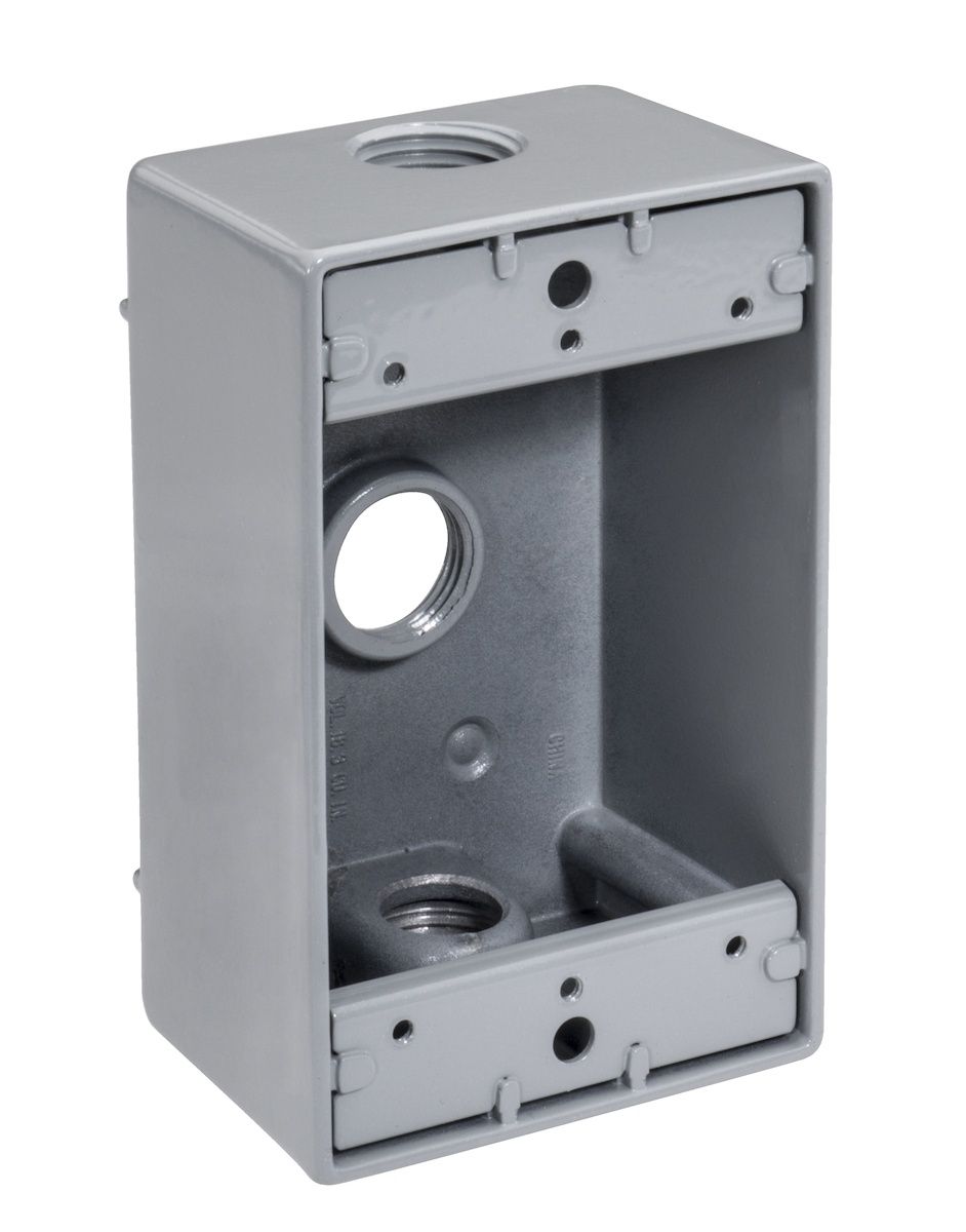 3/4" 3 HOLE WEATHERPROOF BOX