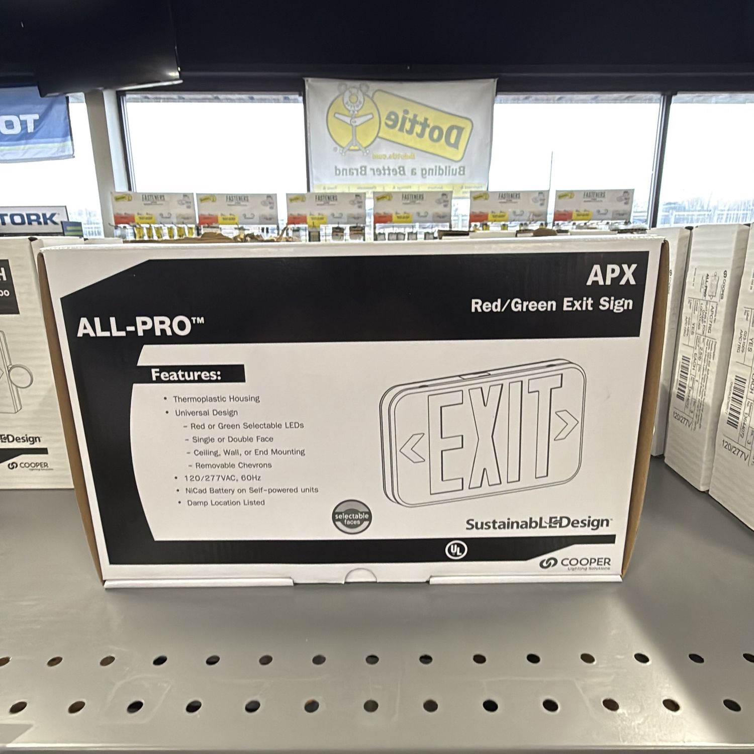 APX7RG EXIT LIGHT