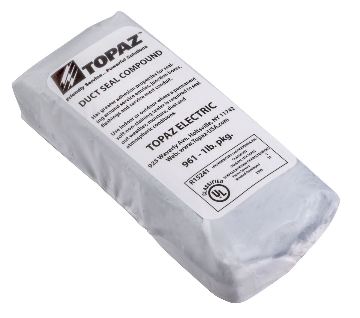 DUCT SEAL COMPOUND, 1 LB PACK