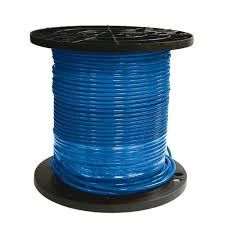 8 STRANDED CU THHN BLUE 1000 ft ROLL. - 20491706