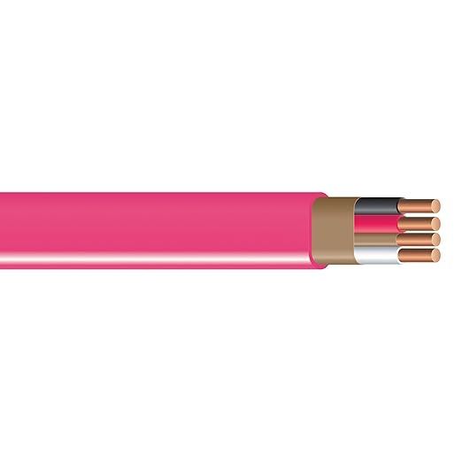 10/3 ROMEX CU w/ GRND PINK (By the Foot) - 63948555FT