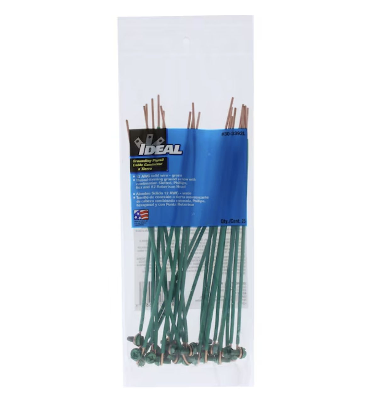 IDEAL Grounding Wire PIGTAIL Green (25-Pack)