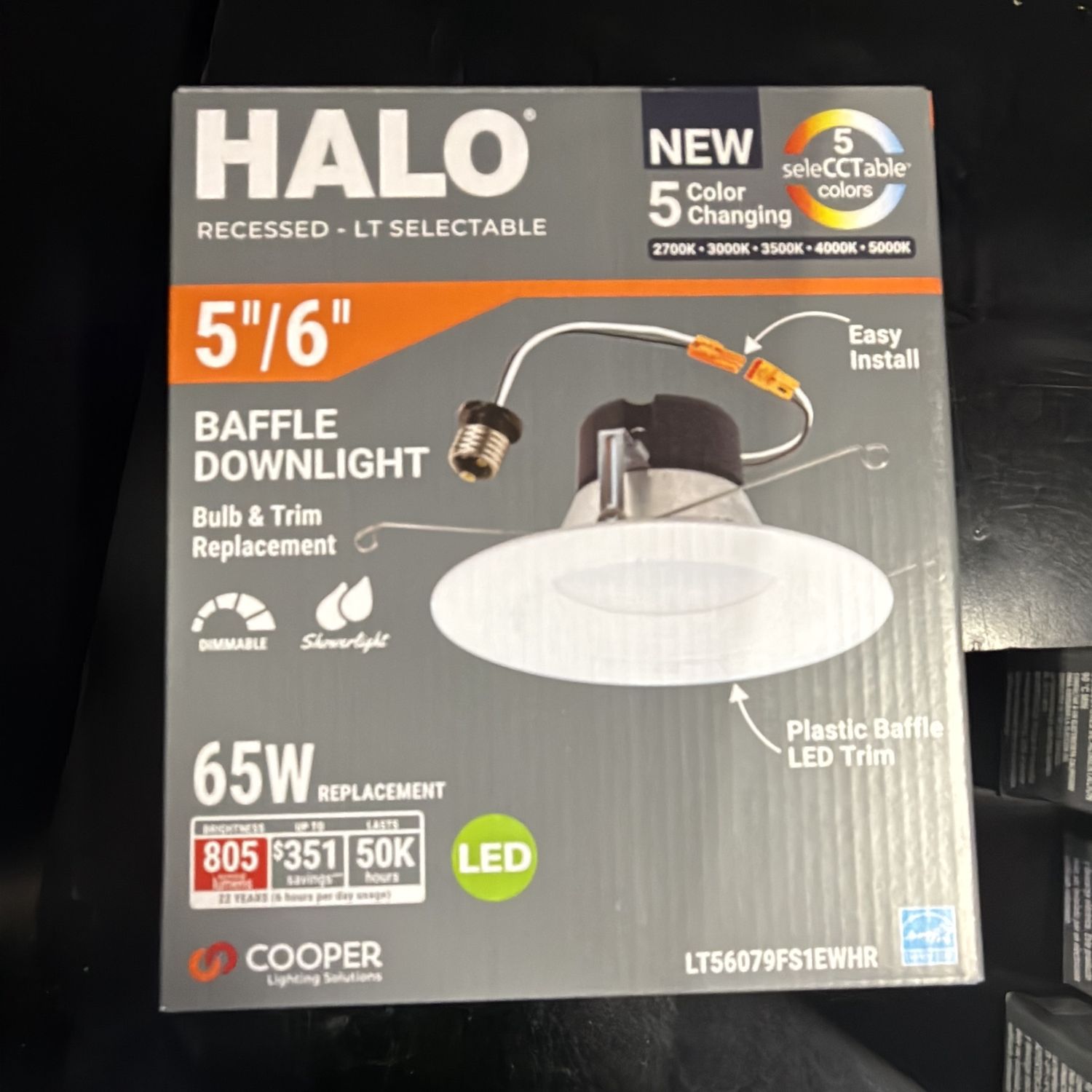 HALO 5"/6" RECESSED LED BAFFLE DOWNLIGHT